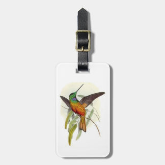 Blue Throated Hummingbird Luggage Tag