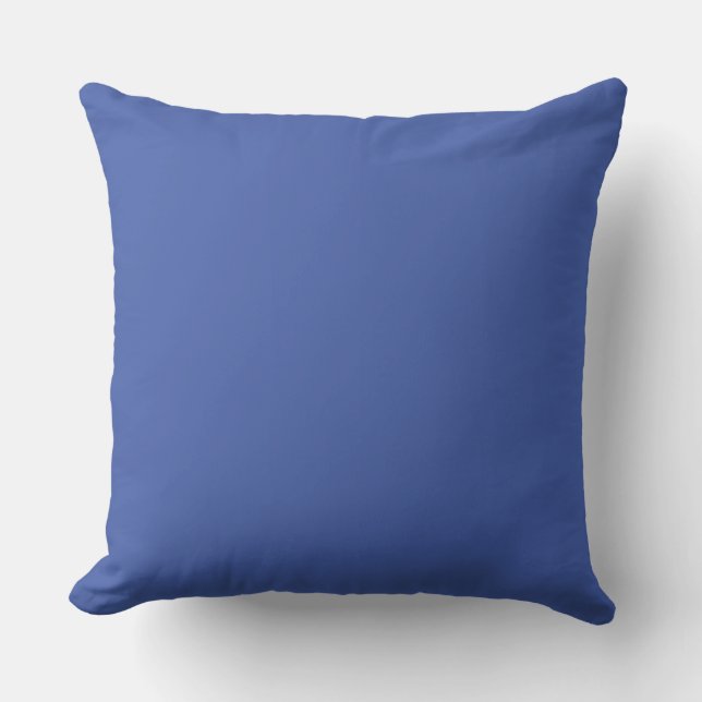 Blue Throw Pillow 20" x 20" (Front)