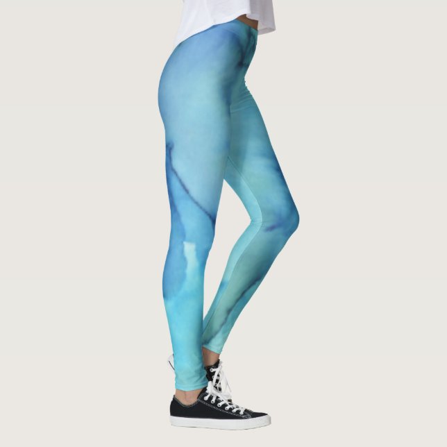 Blue Tie-Die Leggings (Right)