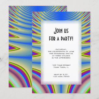 Blue Tie Dye All Purpose Party Invitation