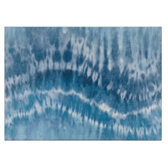 Blue Tie Dye Cutting Board (Front)