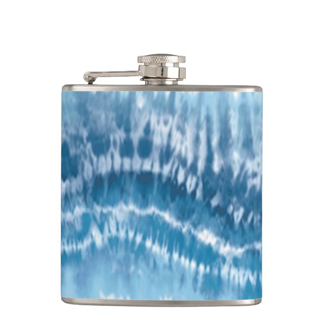 Blue Tie Dye Flask (Front)