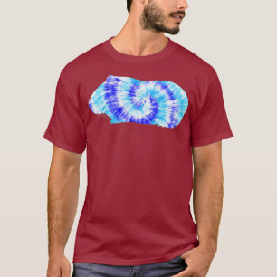 Blue Tie Dye Hamster Hippie Peace Animal Lover T-Shirt