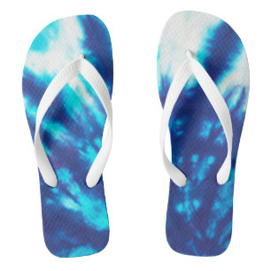 Blue Tie-Dye Jandals
