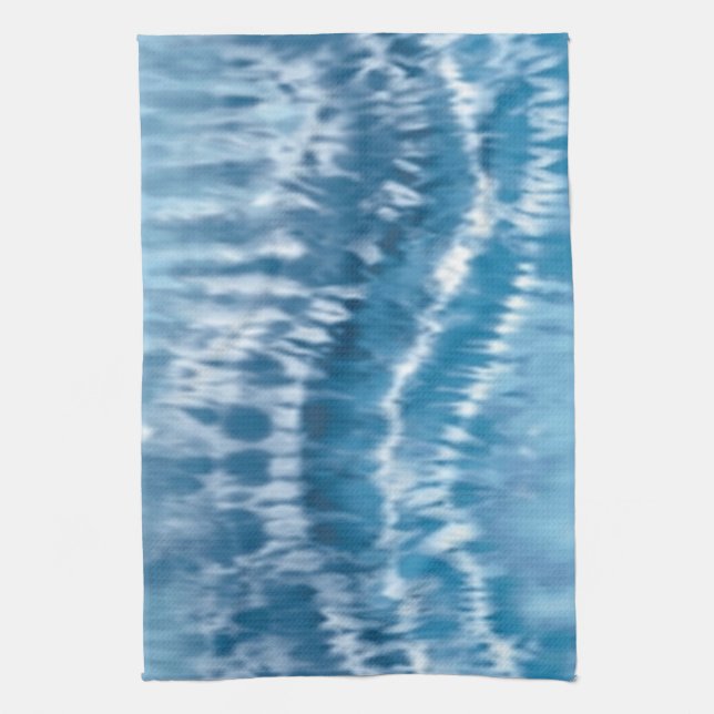 Blue Tie Dye Kitchen Towel (Vertical)