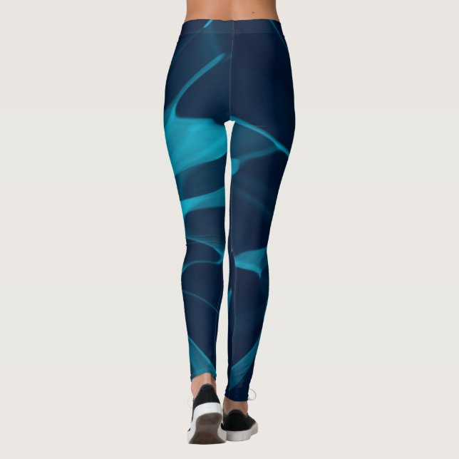 Blue Tie-dye Leggings (Back)