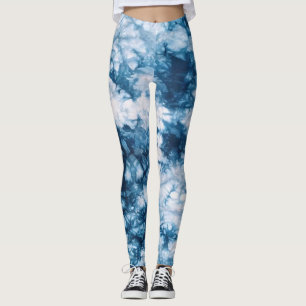 Blue Tie Dye  Leggings