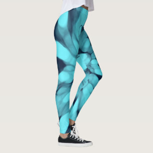 Blue Tie-dye Leggings