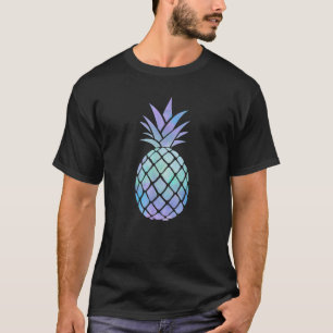 Blue Tie Dye Pineapple Summer T-Shirt