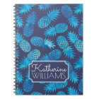 Blue Tie Dye Pineapples | Add Your Name