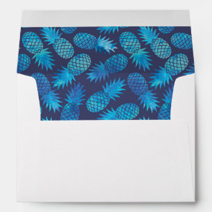 Blue Tie Dye Pineapples Envelope