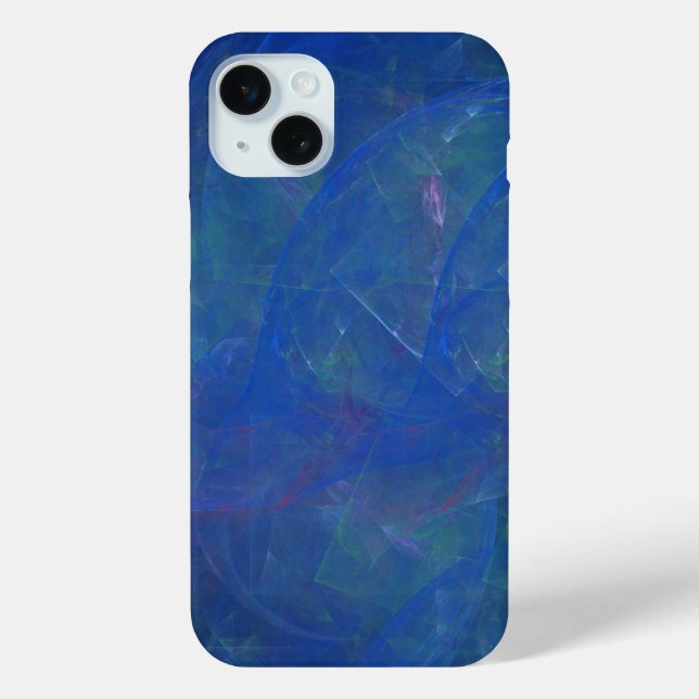Blue Tiffany stone abstract art   Case-Mate iPhone Case (Back)