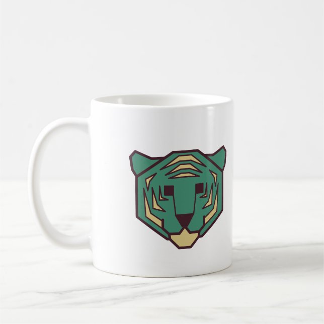Blue Tiger Head Coffee Mug (Left)