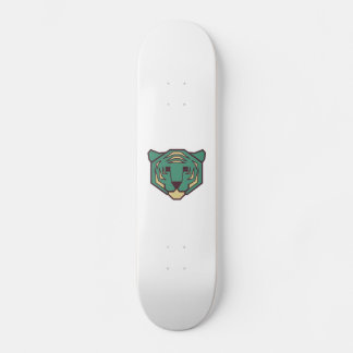 Blue Tiger Head Skateboard