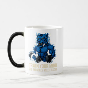 Blue Tiger Power muscle   Train Your Mind First Magic Mug