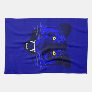 Blue Tiger Tea Towel