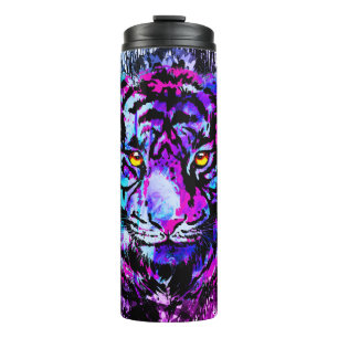 Blue Tiger Thermal Tumbler   Tiger Travel Mug