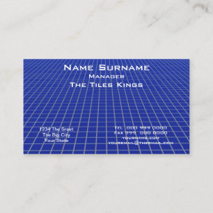 Blue Tile Business Card