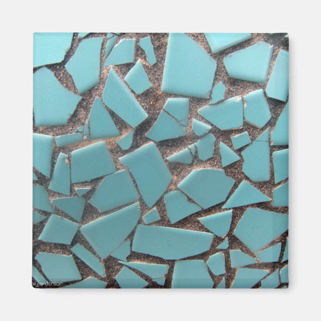 Blue Tile   Magnet (Front)