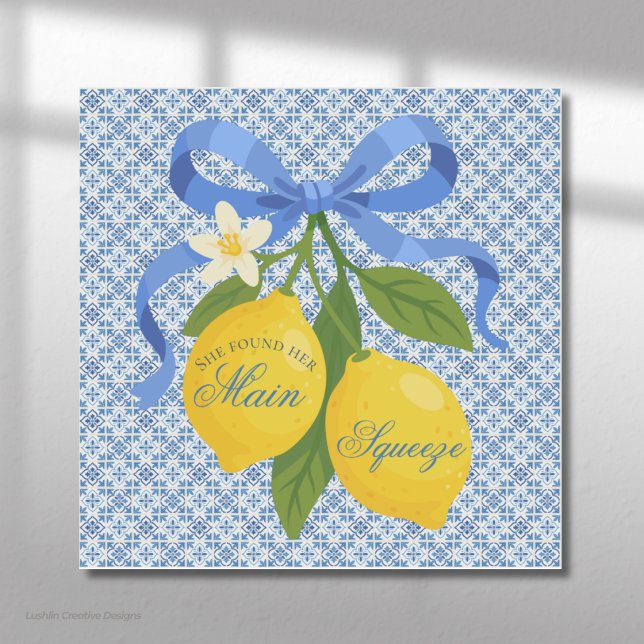 Blue Tile Mediterranean with Lemons Bridal Shower (Creator Uploaded)
