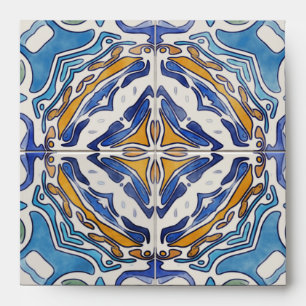 Blue Tiles Envelopes