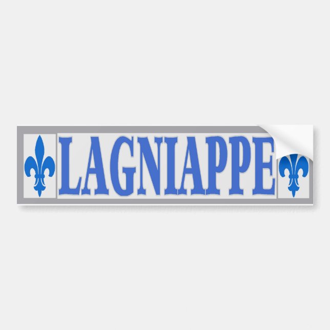Blue Tiles Lagniappe Bumper Sticker (Front)