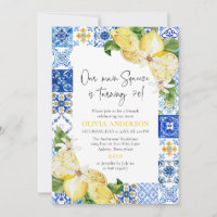 Blue Tiles Lemons Italian 70th Birthday Party