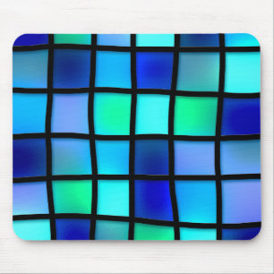 Blue Tiles Mouse Pad