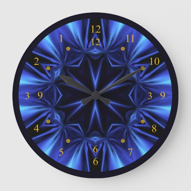  Blue Time Warp V1 ~ Time Machine ~  Large Clock (Front)