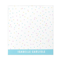 Blue Tiny Colourful Confetti Add Your Name