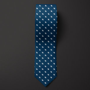 Blue Tiny Footballs Tie