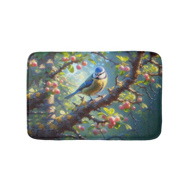 Blue Tit 1 Bath Mat (Front)