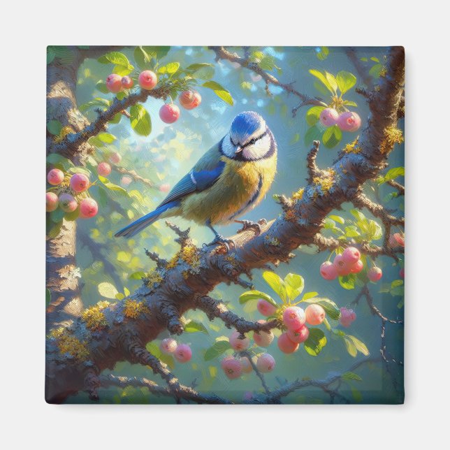 Blue Tit 1 Magnet (Front)
