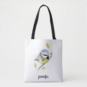 Blue tit Bird Tote Bag