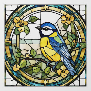 Blue Tit Faux Stained Glass Bluetit Bird