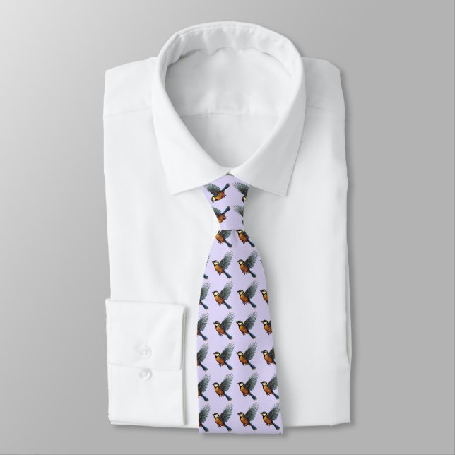 Blue Tit Tie (Tied)