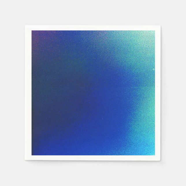 Blue to Aqua Cocktail Napkins (Front)