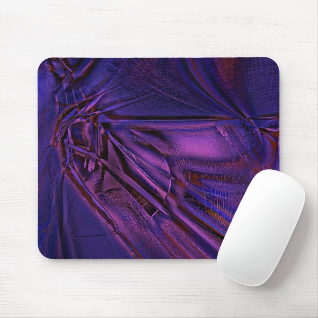 Blue to purple faded texture and digital scratches mouse pad (With Mouse)