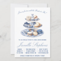 Blue Toile China Victorian Tea Party Bridal Shower