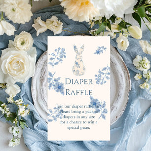 Blue toile Easter Baby Shower Enclosure Card