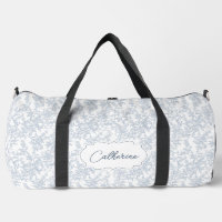 Blue Toile Floral Lace Personalised