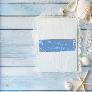 Blue Toile Ocean themed Wedding
