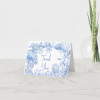 Blue Toile Safari Baby Shower