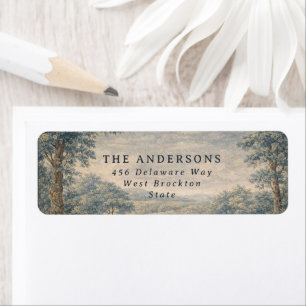 Blue Toile Wedding Vintage Tapestry elegant