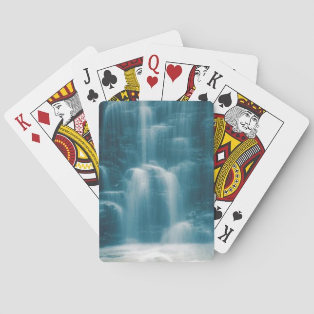 Blue toned Waterfall Playing Cards (Back)
