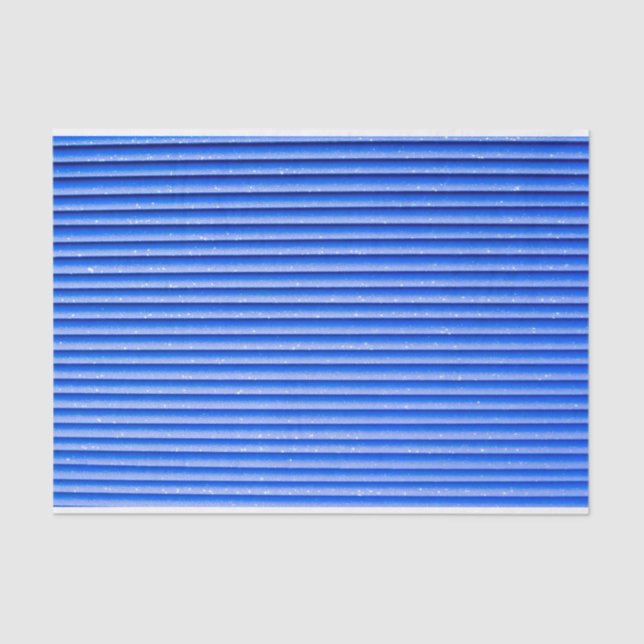 Blue Tones Geometric Stripes Tissue Paper (Front)