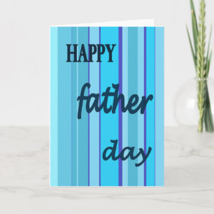 Blue tones stripes card