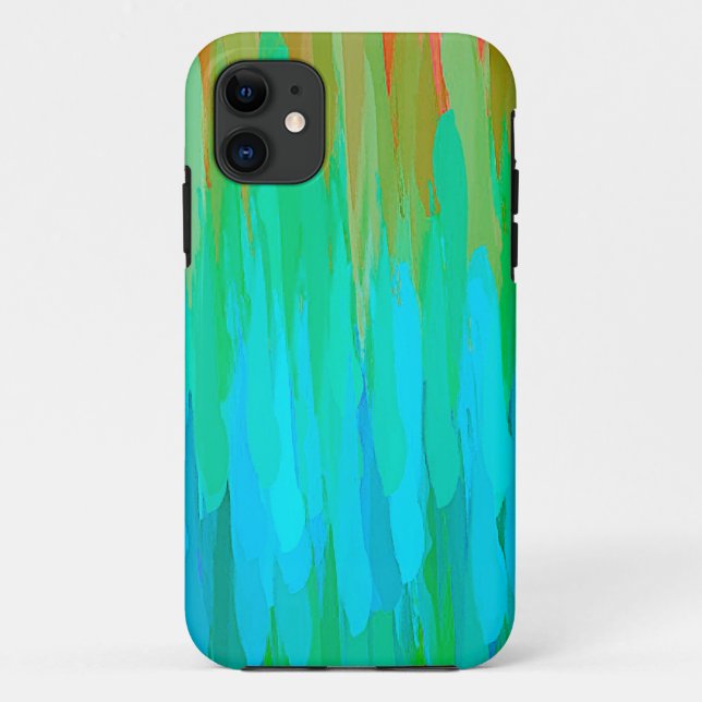 Blue Tones Watercolor Abstract Background Case-Mate iPhone Case (Back)