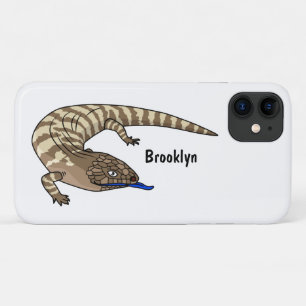 Blue tongue lizard reptile cartoon  Case-Mate iPhone case