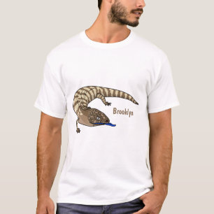 Blue tongue lizard reptile cartoon T-Shirt